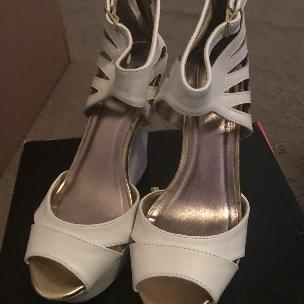 White wedges for sale